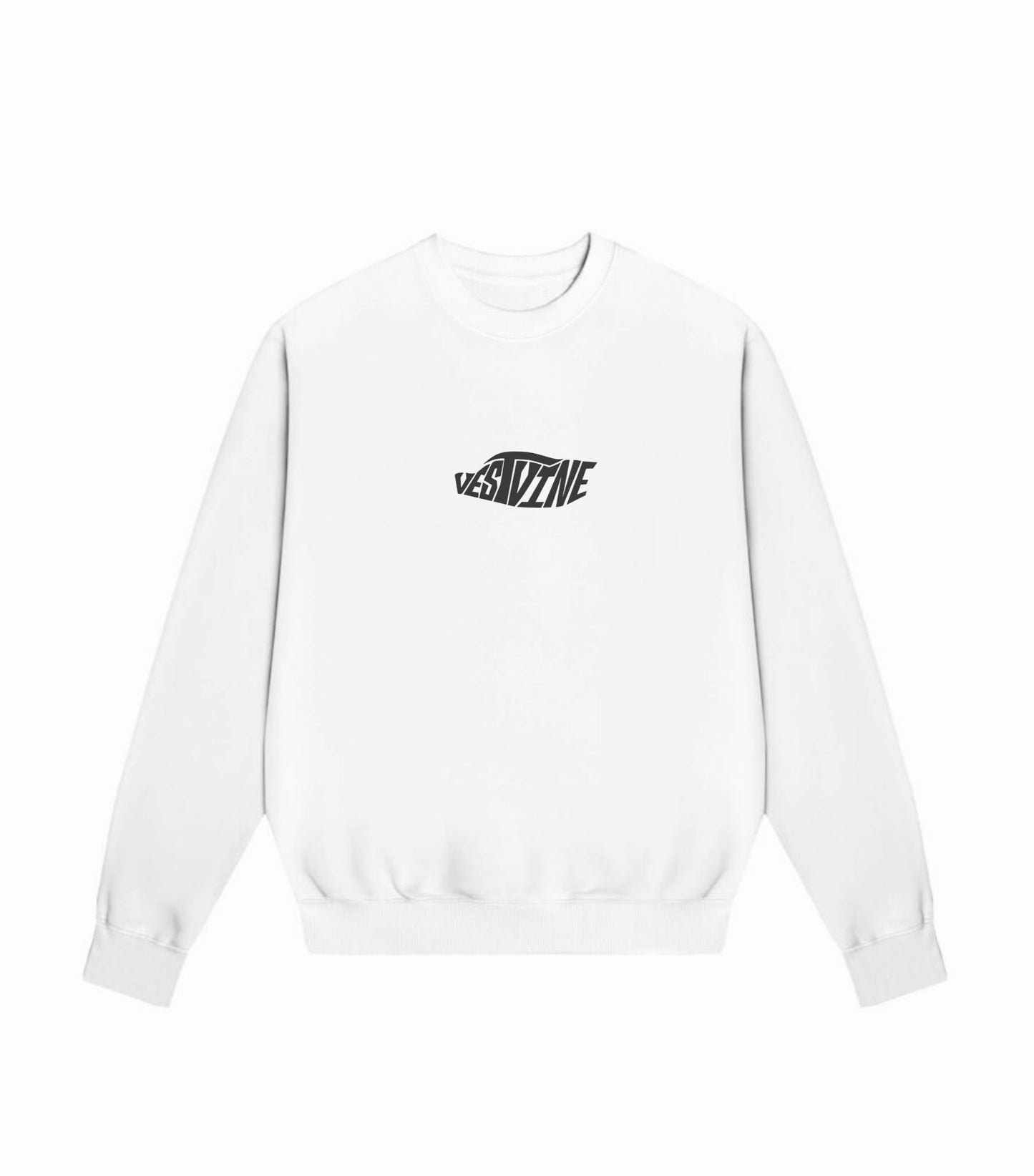 VESTVINE MERCEDES - BENZ CLK GTR WHITE EDITION OVERSIZED SWEATSHIRT