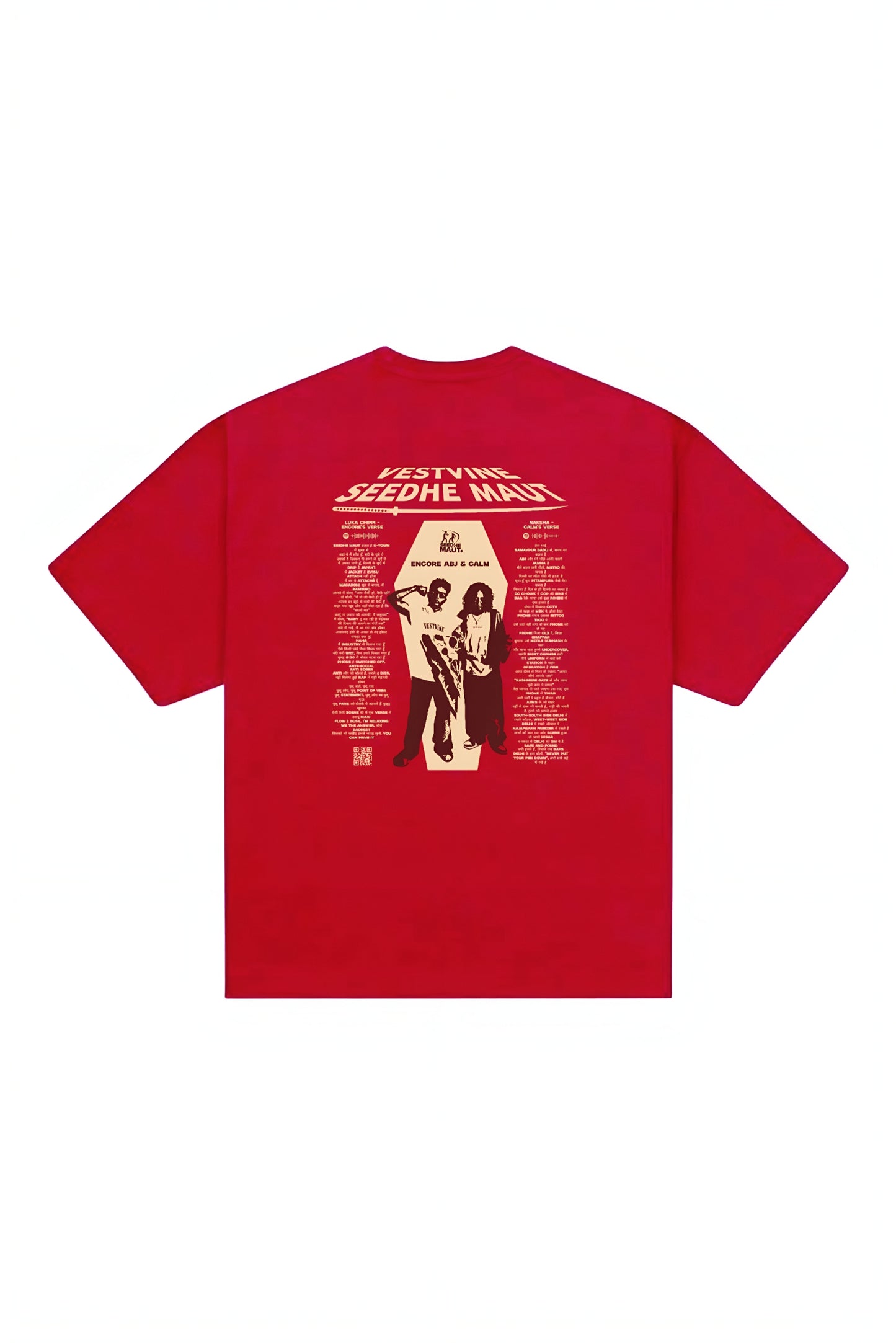 VESTVINE SEEDHE MAUT EDITION OVERSIZED T - SHIRT