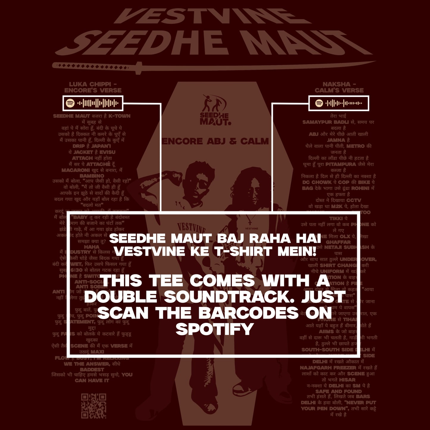 VESTVINE SEEDHE MAUT EDITION OVERSIZED T - SHIRT