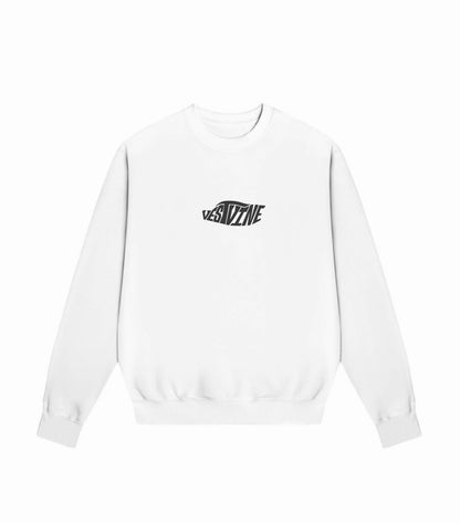 VESTVINE MERCEDES - BENZ CLK GTR WHITE EDITION OVERSIZED SWEATSHIRT