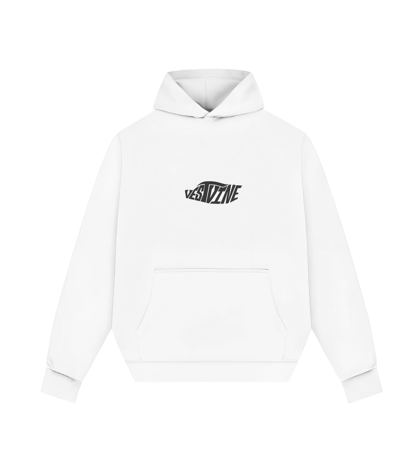 VESTVINE MERCEDES - BENZ CLK GTR EDITION WHITE OVERSIZED HOODIE