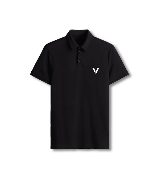 Vestvine Black Polo Half Sleeve T - Shirt